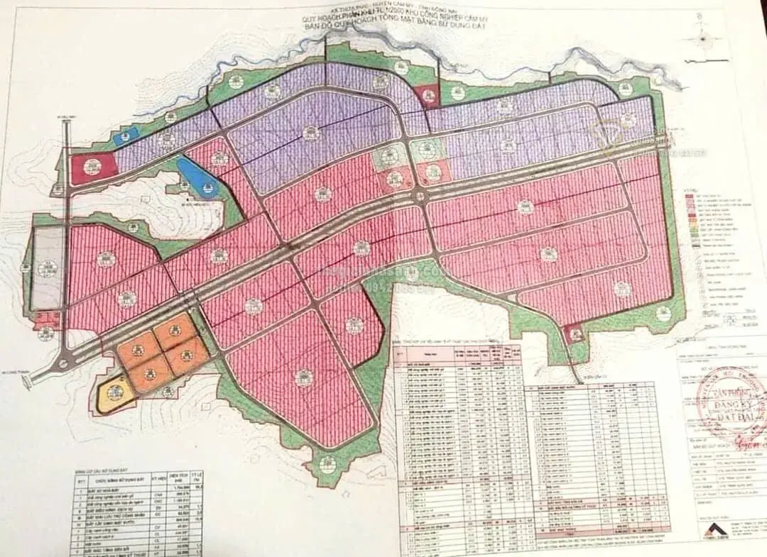 Đất nền dự án KCN Cẩm Mỹ, Thừa Đức, Cẩm Mỹ, Đồng Nai diện tích 306.79ha giá 1800 tỷ