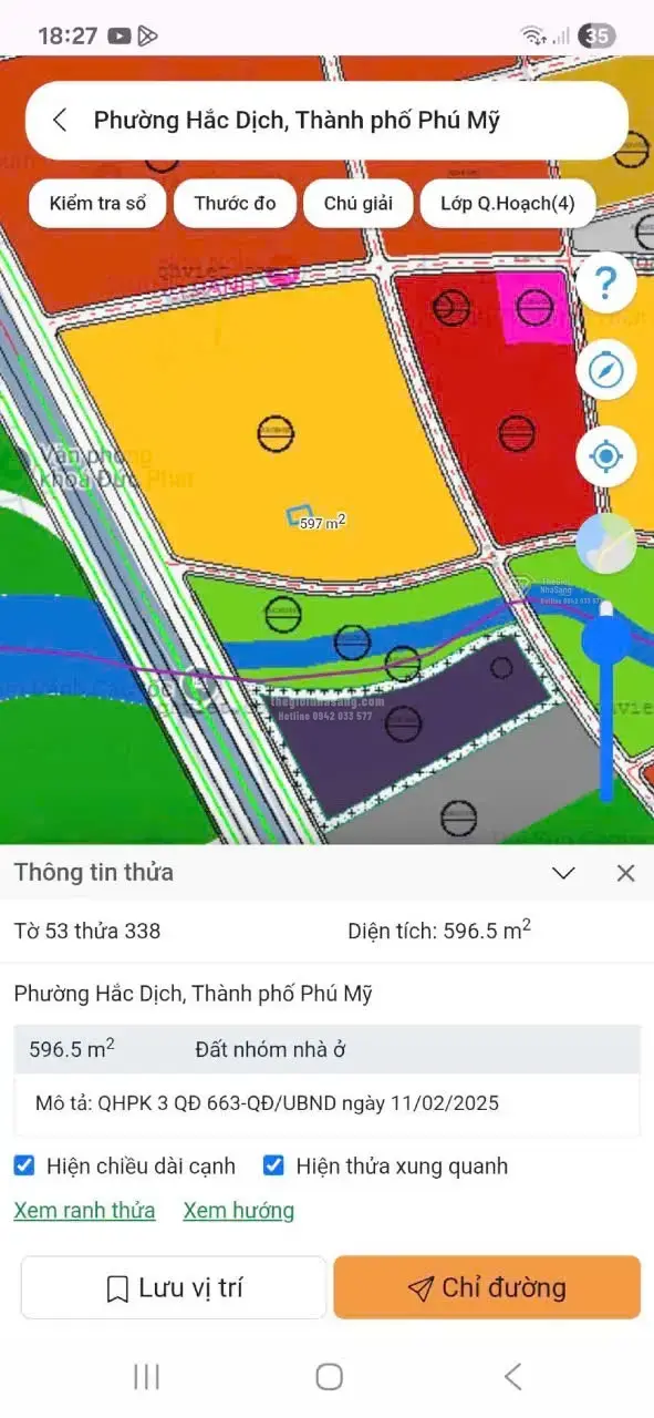 Đất nền dự án KP Suối Nhung, P. Tân Thành, TP. HCM giá 270 tỷ