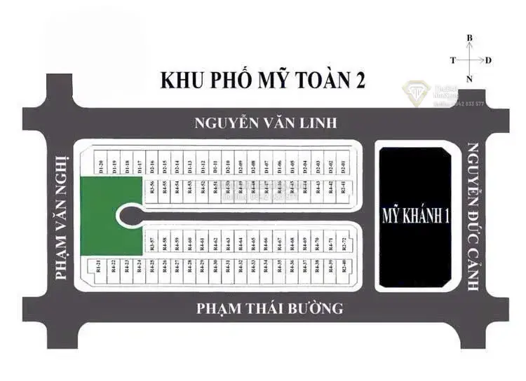 Đất nền dự án Mỹ Toàn 2 Quận 7 222m2 giá 60 tỷ