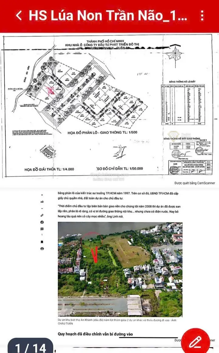 Đất nền dự án Villas An Khánh Quận 2 diện tích 18000m2 giá 2500000000000 VNĐ