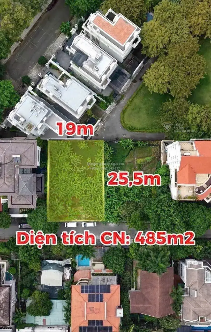 Đất nền khu compound Nguyễn Văn Hưởng Thảo Điền 485m2 giá 130 tỷ