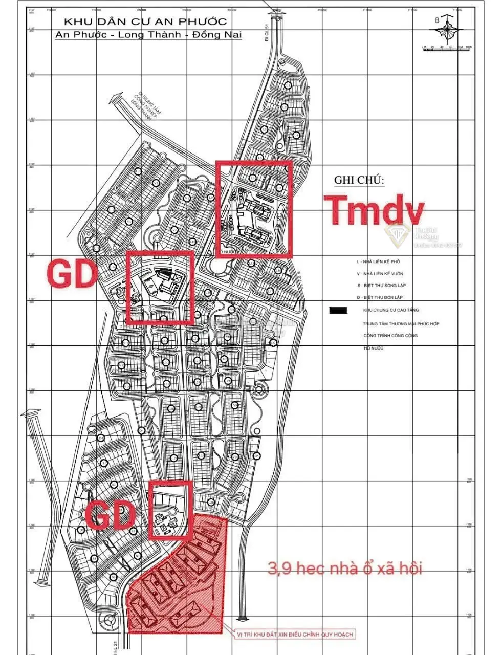 Dự án Khu Nhà Ở An Phước Long Thành Đồng Nai diện tích 6.8ha giá 300 tỷ