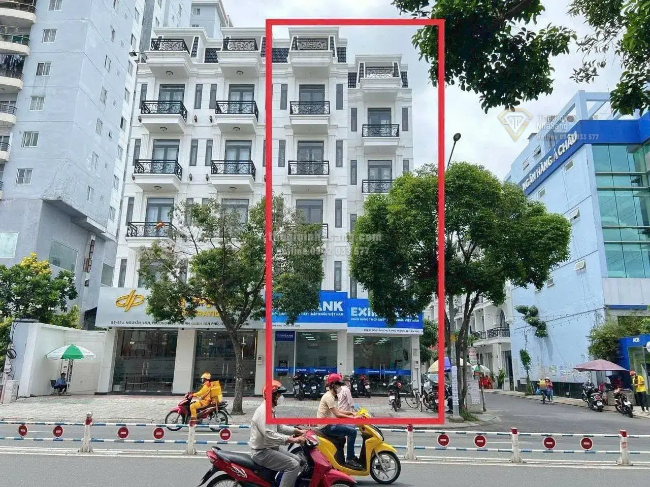 Nhà phố dự án 2MT Nguyễn Sơn Tân Phú 172m2 6 tầng giá 58 tỷ