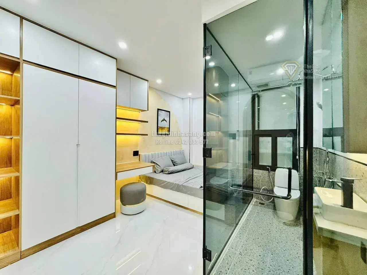 Nhà phố dự án tại P15 Gò Vấp 43m2 4 phòng ngủ 6.38 tỷ