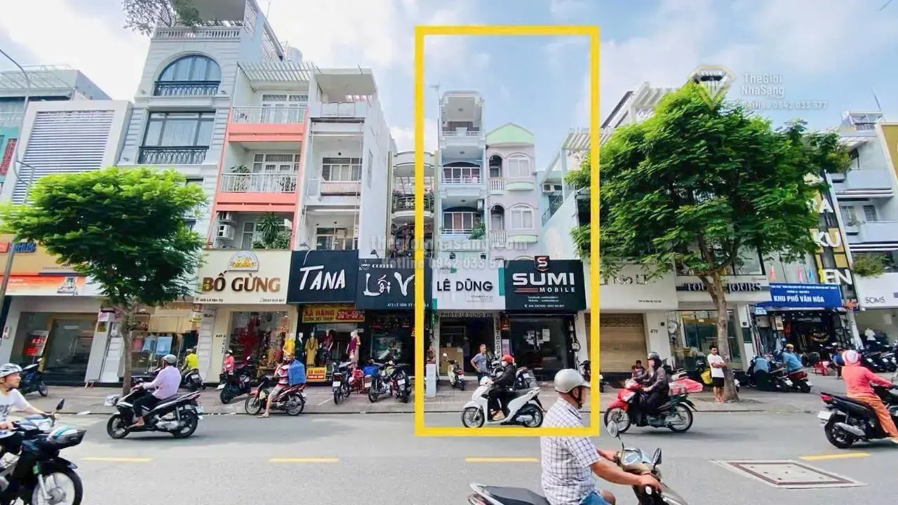 Nhà phố mặt tiền Lê Văn Sỹ Quận 3 80m2 5 tầng giá 35 tỷ
