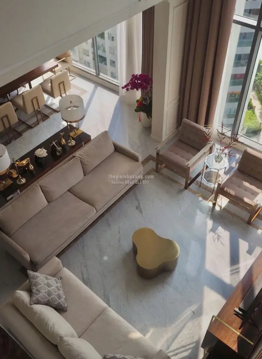 Penthouse dự án Đảo Kim Cương Quận 2 300m2 4 phòng ngủ giá 75 tỷ